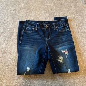 EUC Maurice’s Jeggings with flannel backed holes
